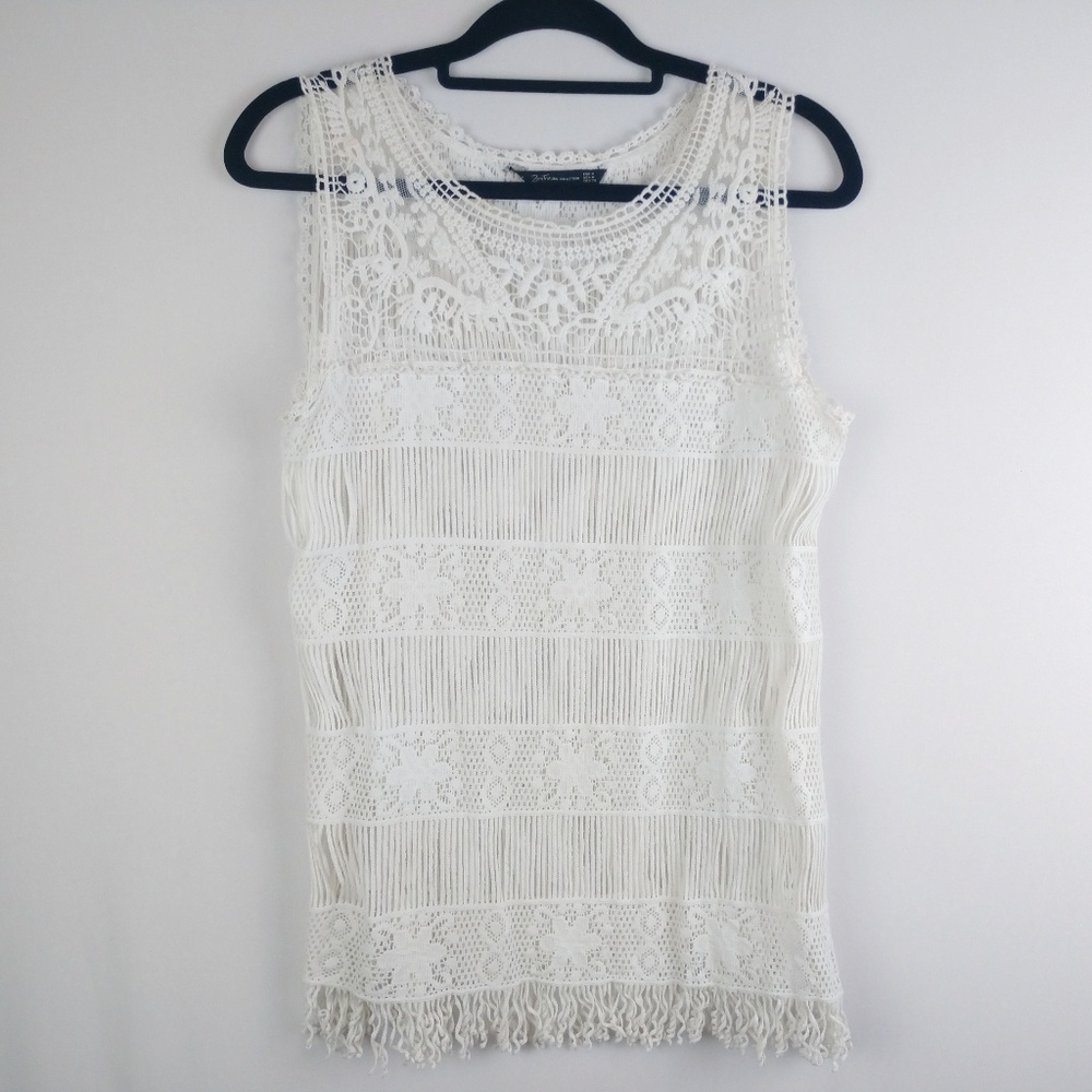 5/$25 Zara Trafaluc Lacey Knit Top